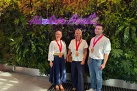 L-R: Michelle Cave, TUI Peterborough; Jo Eccleston, regional sales manager, TUI; Luke Costim, TUI Bury St Edmunds